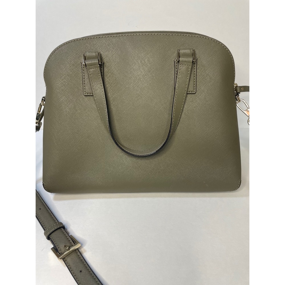 Kate Spade Cameron Street‎ Lottie Satchel Bag in Olive Green Excellent - Picture 2 of 12